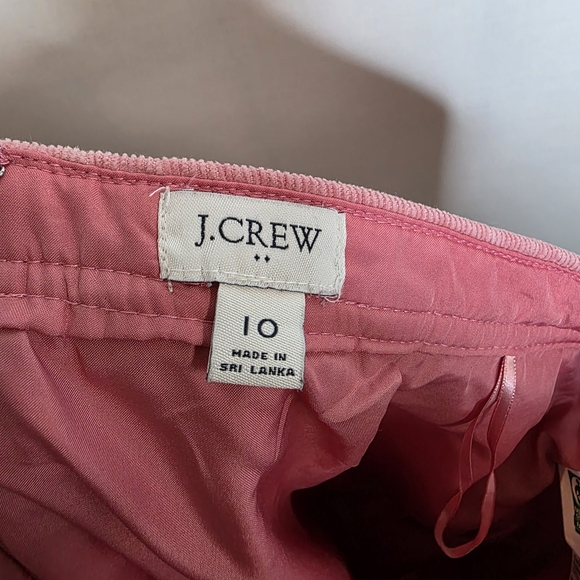 J. Crew Womens Pink Corduroy Knee Length Skirt Size 10 - Picture 6 of 7